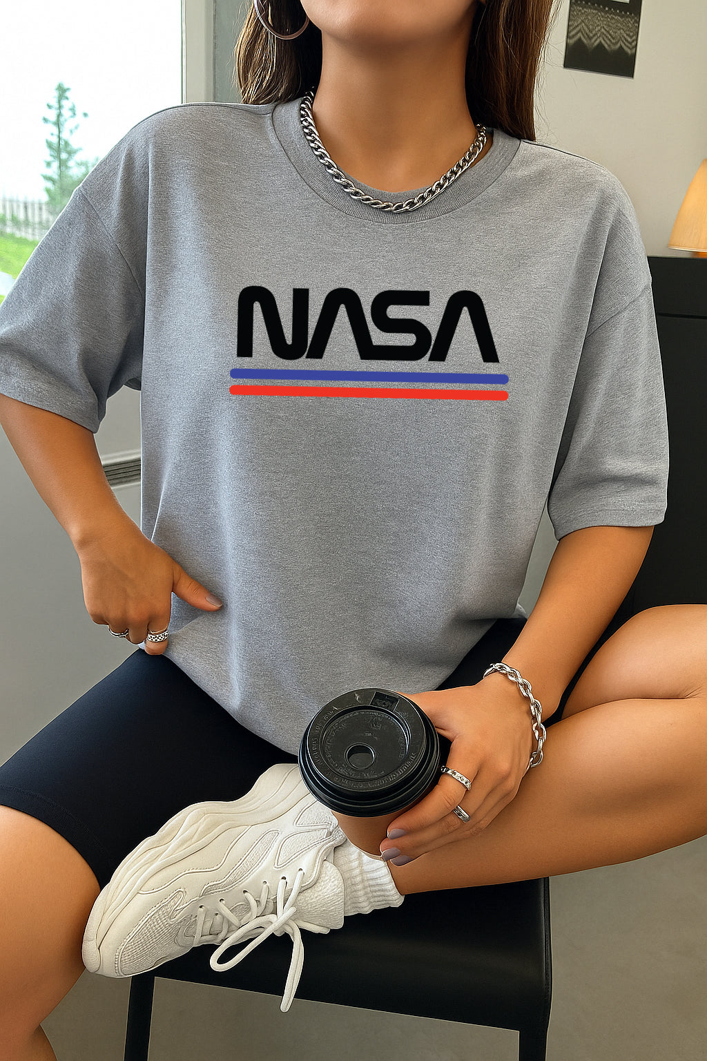 Drop Shoulder T-shirt for Women
