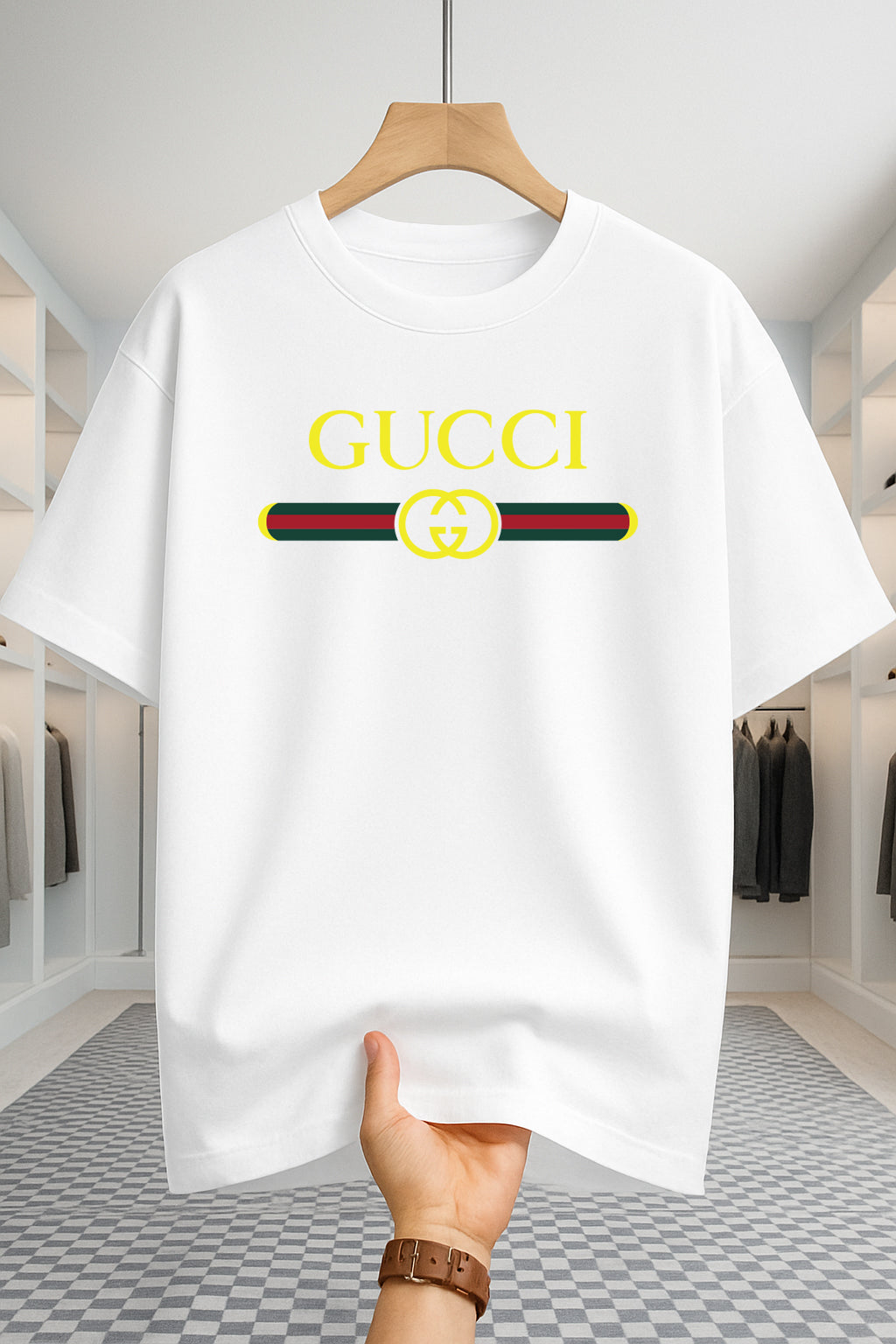 Drop Shoulder T-shirt - Gucci - White