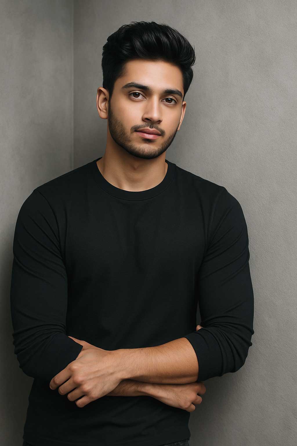 Premium Quality Full Sleeve T-shirt - Black